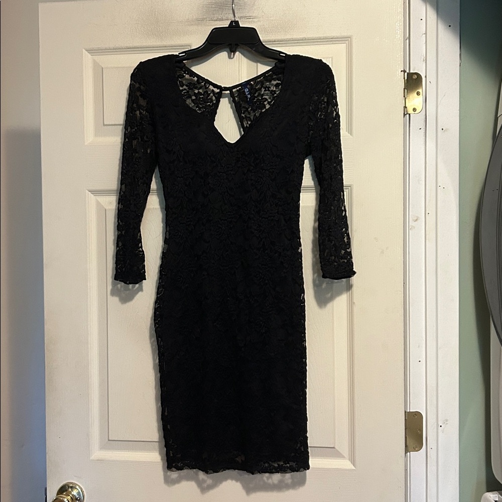 Shop WTD Lace Dress Size Juniors Large Black